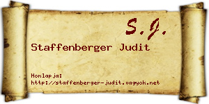 Staffenberger Judit névjegykártya