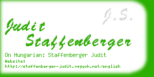 judit staffenberger business card